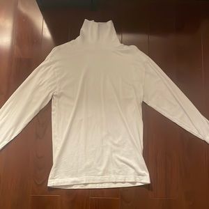 Long sleeved white turtleneck